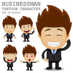 Businessman cartoon character EPS 10 vector