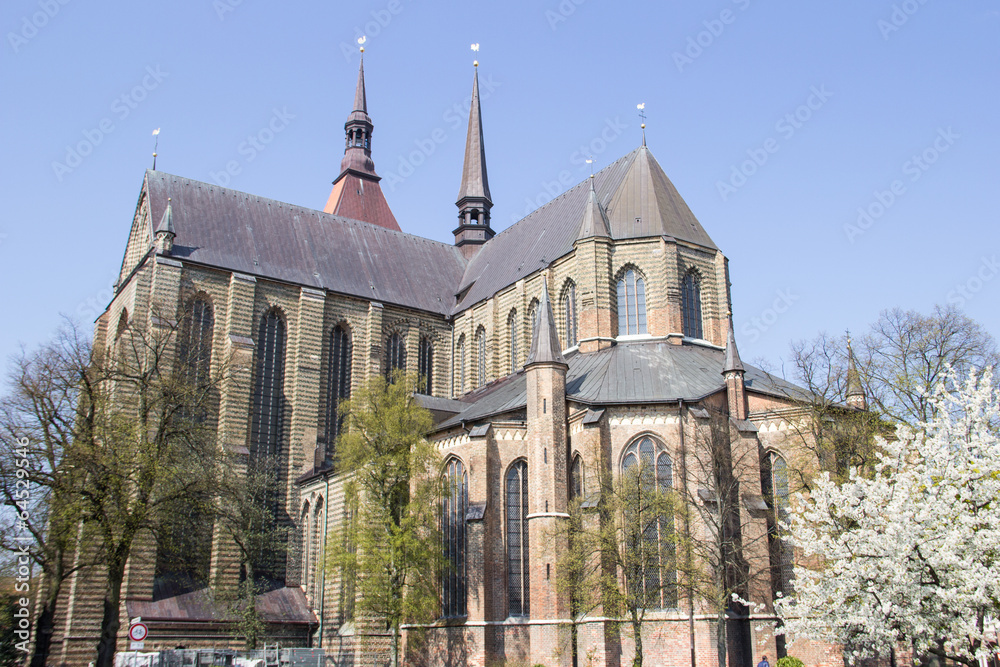 Wall mural st. marien kirche rostock