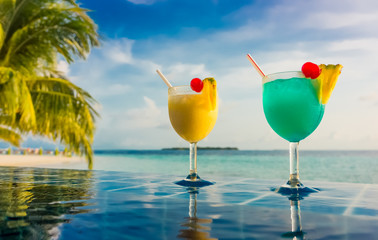 Cocktail near the swimming pool