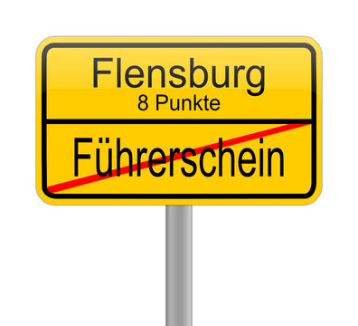 Flensburg 8 Punkte = Führerscheinentzug