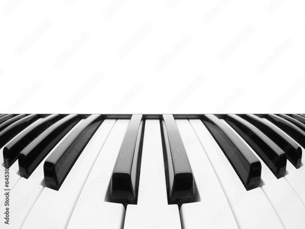 Aufkleber Piano keyboard. Abstract background with a field for text