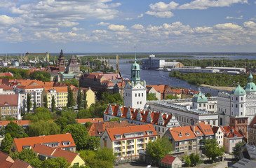 Fototapeta na wymiar Szczecin - panorama