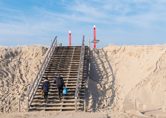 wooden stairs