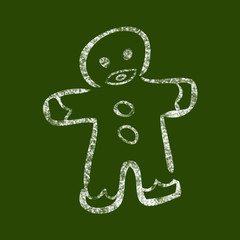 Ginger bread drawing blackboard
