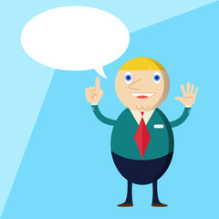 Businessmen talking about success and how they work