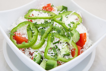 fresh summer vegetable salad