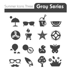 Summer Icons three gray series