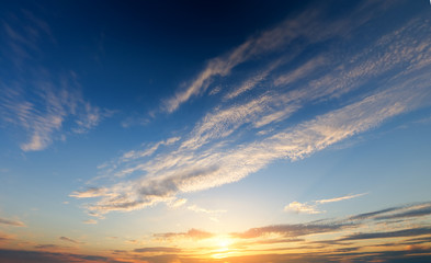 Fototapeta premium evening sky background.