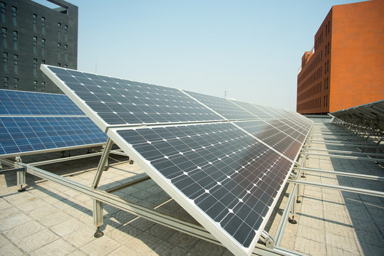 Rooftop solar power station