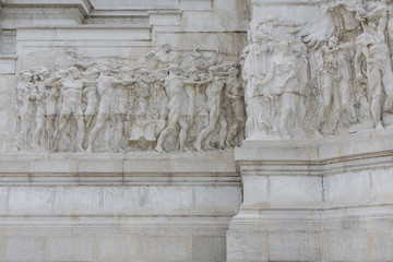Detail of the Vittoriano in Rome, Italy