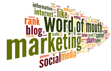 Word of mouth in word tag cloud - 64534949