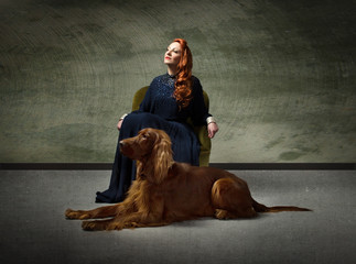 lady with dog fidelity couple