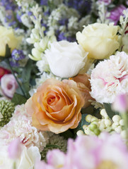 blossom rose flower in beautiful bouquet flowers use for nature