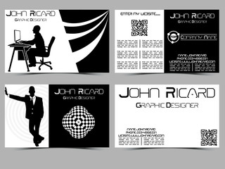 BUSINESS CARD ABSTRACT CREATIVE SET 12