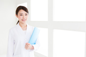young asian doctor in the hospital