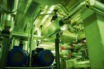 Industrial zone, Steel pipelines and pumps