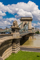 The Szechenyi Chain Bridge is a beautiful, decorative suspension