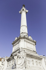 Fototapeta na wymiar Stone statue in Lisbon