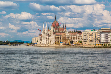 Fototapeta premium The building of the Parliament in Budapest, Hungary