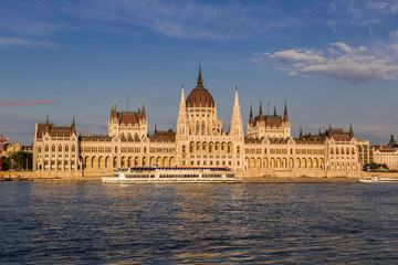 The building of the Parliament in Budapest, Hungary