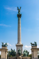 Fototapeta na wymiar Plac Bohaterów w Budapeszcie,