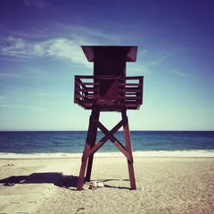 Ingelijste posters lifeguard tower © nito