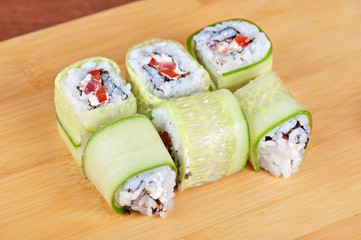 cucumber sushi rolls