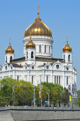 Fototapeta na wymiar Храм Христа Спасителя в Москве