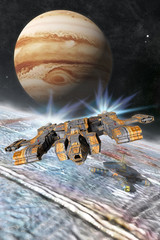 Europa Jupiter Moon Base - 64542529