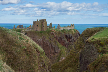 Dunnotar Castle gorge Stonehaven UK Scotland