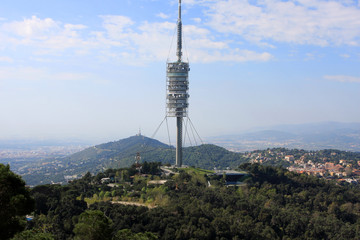 Obraz premium View of Barcelona from Tibidabo