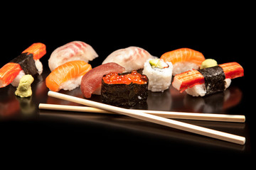 Japanese seafood sushi