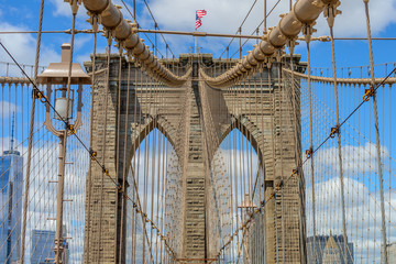 Fototapeta premium Brooklyn Bridge in Manhattan