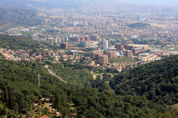 View of Barcelona from Tibidabo
