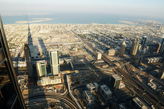 Downtown of Dubai (United Arab Emirates) in the morning