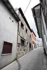 Calle típica de Gargantilla, Cáceres, España