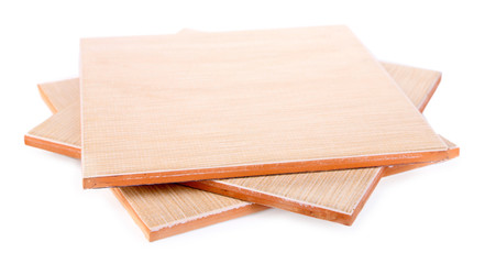 Ceramic tiles isolated on white