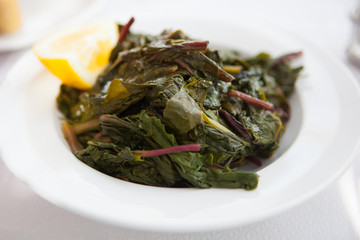 greek dish -grape vine leaves