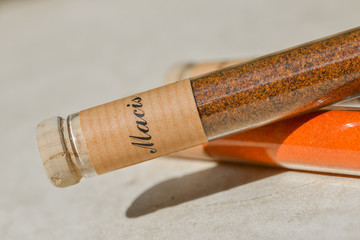 Various colorful spices, powders and herbs