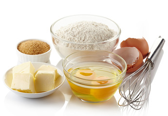 Ingredients for baking cake