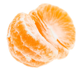 Peeled Tasty Sweet Tangerine Orange Mandarin Fruit