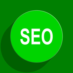 seo green flat icon