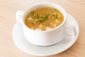 soup with croutons