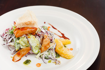 salad with chicken