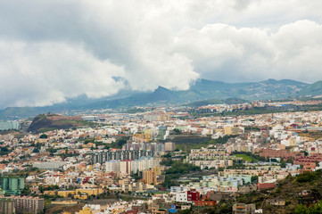 Aerial view of Santa Cruz de Tenerife. Spain