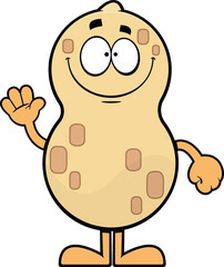 Smiling Cartoon Peanut