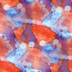 bokeh colorful pattern water texture paint blue, red abstract se