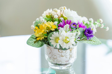 Bouquet flower in vase