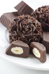 Homemade chocolate candies