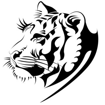 tiger head  vector